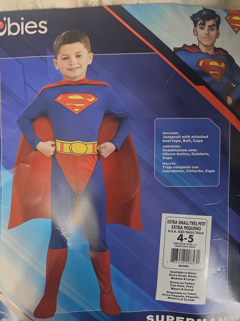 Rubie's Boys' Superman Costume - Blue and Red